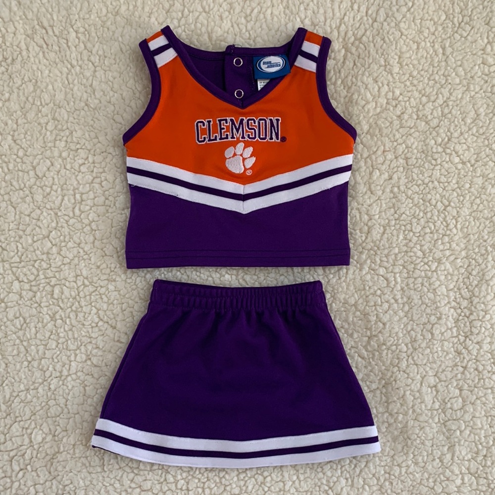 Baby Girl Clemson Cheerleader Outfit